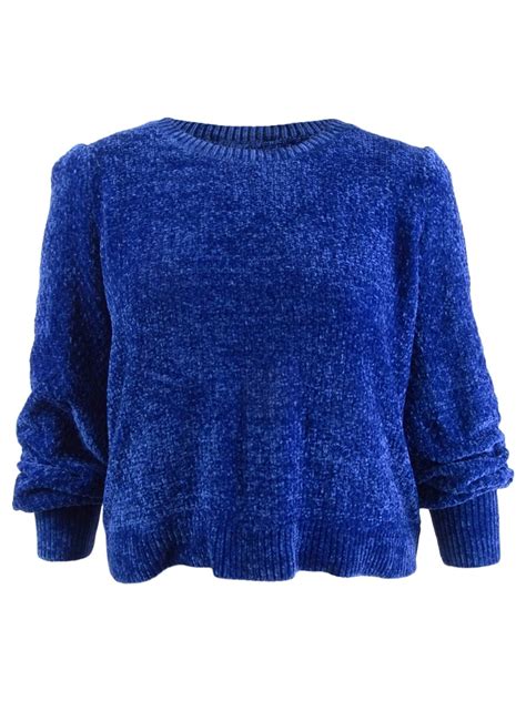 michael kors twilight blue sweater womens|Michael Michael Kors Women's Chenille Balloon.